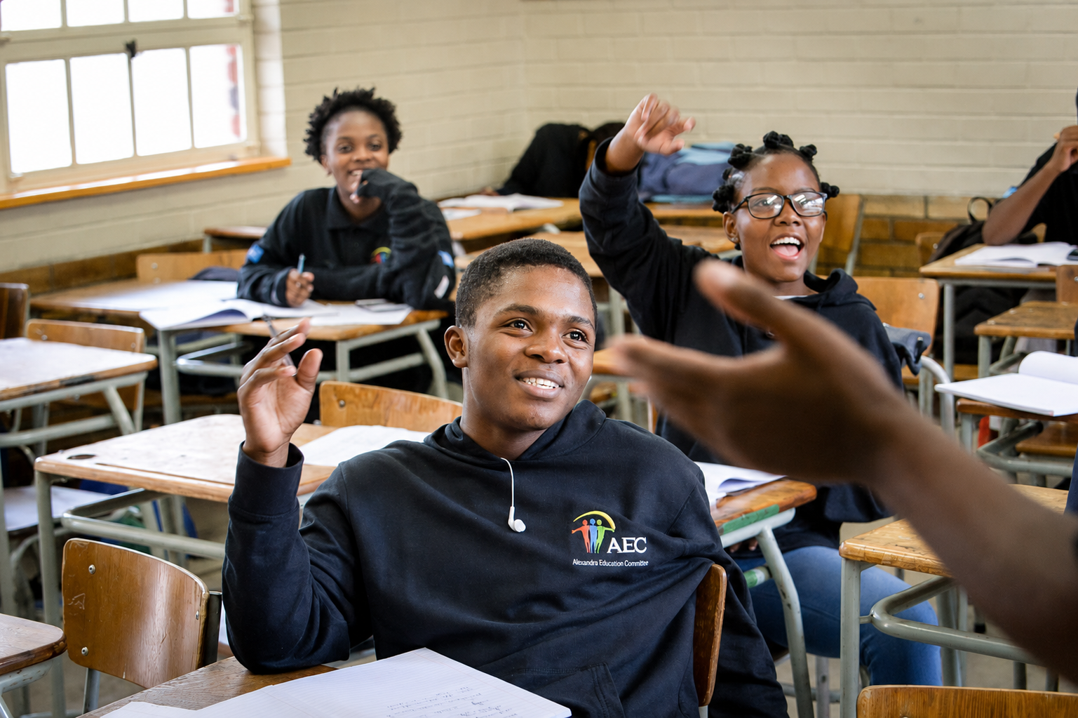 AEC learners participating in a classroom programme